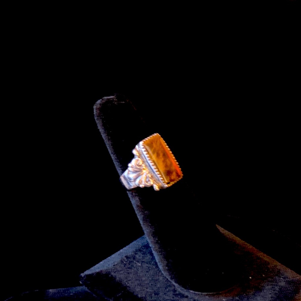 Ss Tiger Eye Ring - image 3